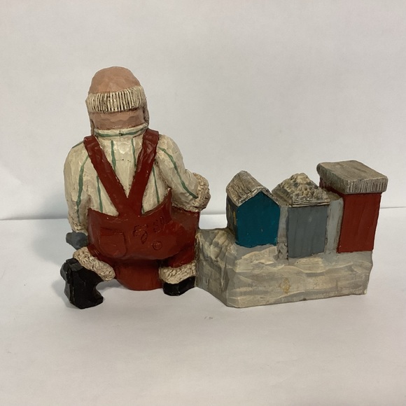 Vintage 80’s  Zimmerman Santa building toys figure, made in Germany - Picture 3 of 9